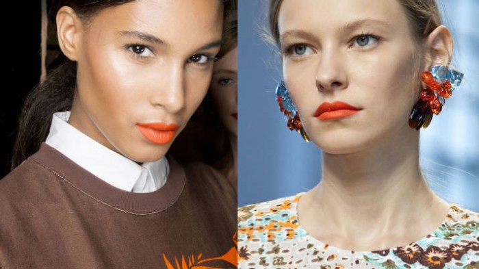 blink browbar makeup trends orange spring 2014 beauty 