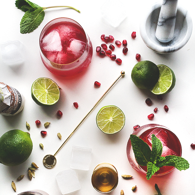 summer, summer cocktails, pomegranate, summer drinks,